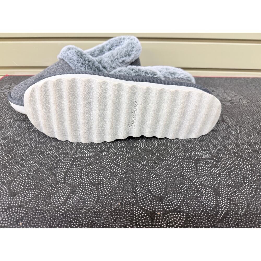 Skechers Cozy Up Frosty Snuggles Gray Slippers Women’s Size 9.5 - Picture 6 of 6